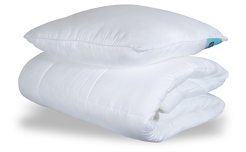 Täcken och kudduppsättning - Vinter täcke + Huvudkudde - Zen Sleep fiber täcke och fiberkudde
