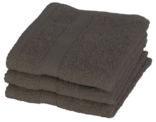 Tvättlapp - 30x30 cm - Diamant - Antracit - 100% bomull - Mjuka tvättlappar från Egeria