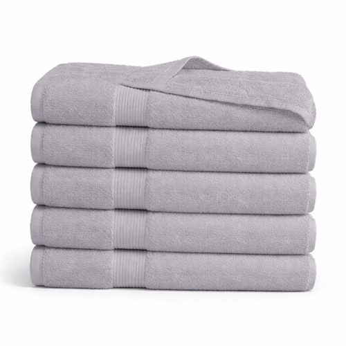 Bambu-handduk - Badlakan 100x150 cm - Bambu/bomull - Ljusgrå