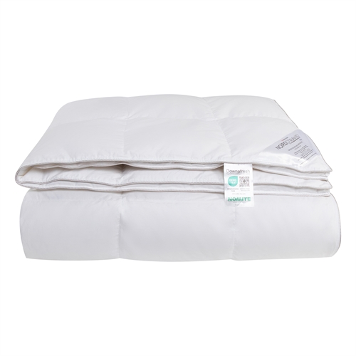 Lyxig dubbeltäcke 200x220 cm - 100% bomullssatin myskduntäcke - Året runt-täcke - Nordstrand Home myskduntäcke