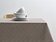 Damastduk - 100% damastvävd bomull - Tiles Södahl - Taupe