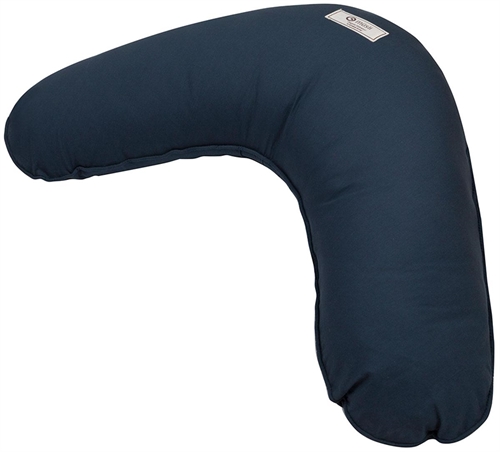 Amningskudde - Müslí - 75x35 cm - Ekologisk bomull - Solid Midnight - Mörkblå