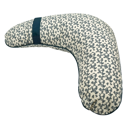 Amningskudde - Müslí - 75x35 cm - Ekologisk bomull - Meadow - Tryck med små blommor