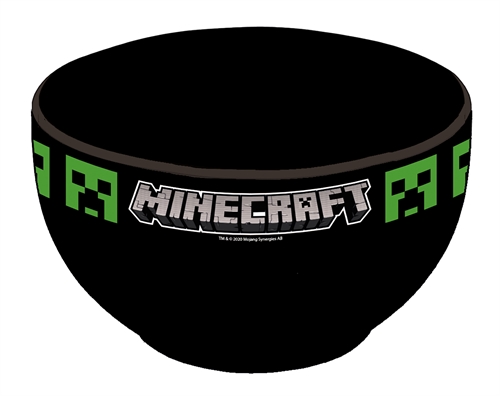 Minecraft barnservis i keramik - Frukostskål för barn - Creeper