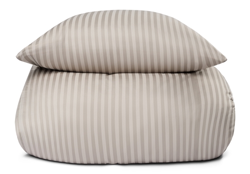 Påslakan dubbeltäcke - 200x220 cm - 100% bomullssatin - Sand enfärgat sängset - Borg Living sänglinne
