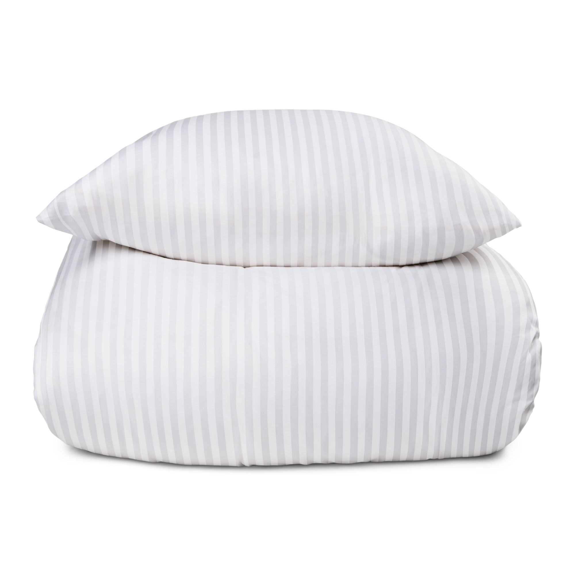 Sänglinne i 100% bomullssatin - Enfärgat vitt påslakanset - Borg Living