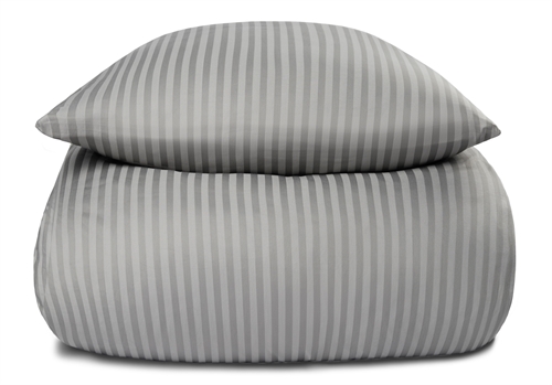 Påslakan dubbeltäcke - 200x220 cm - 100% bomullssatin - Ljusgrå enfärgat sängset - Borg Living sänglinne