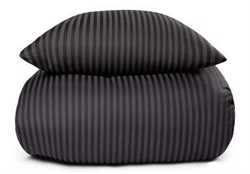 Påslakan dubbeltäcke - 200x200 cm - 100% bomullssatin - Mörkgrå enfärgat sängset - Borg Living sänglinne