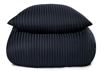 Påslakan dubbeltäcke - 200x220 cm - 100% bomullssatin - Mörkblå enfärgat sängset - Borg Living sänglinne
