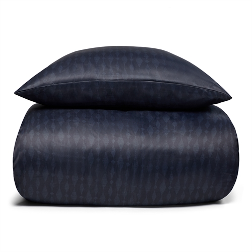 Mönstrade sängkläder - Blått sängset - Satin sängkläder 140x200 cm - IN Style sänglinne