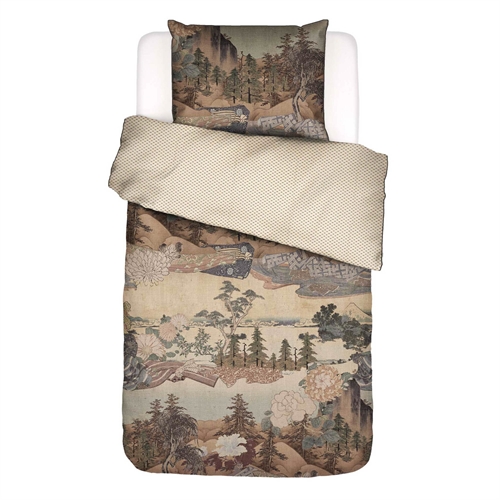 Essenza sängkläder - 140x220 cm - 100% bomullssatin bäddset - Carice Multi sänglinne