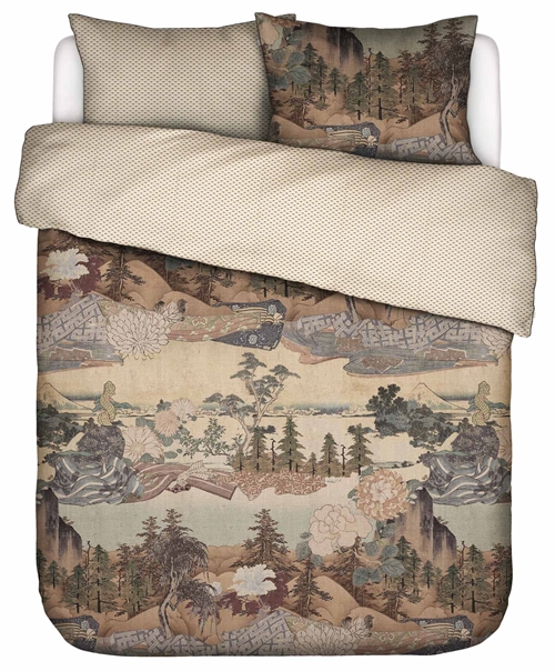 Essenza sängkläder - 200x220 cm - 100% bomullssatin bäddset - Carice Multi sänglinne