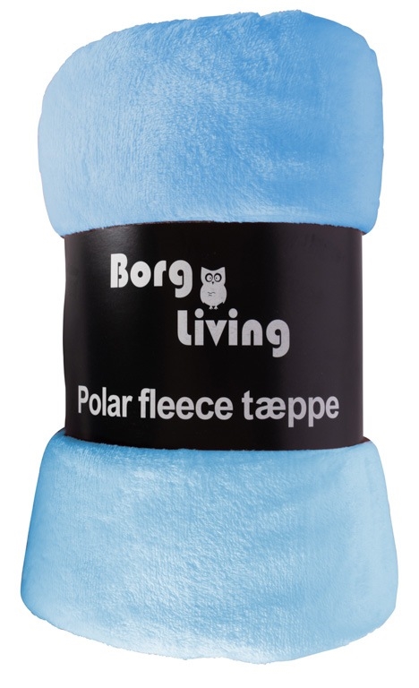 Coral fleece pläd - limegrön - 200x150cm