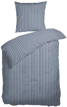 Påslakanset - 140x200 cm - Runner Blue - Bomullssatin - Nordisk Tekstil