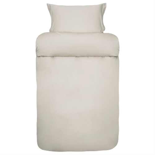 Satinvävt sängkläder 140x220 cm - Beige sängset i 100% egyptisk bomull - Elegance - Høie Of Scandinavia sänglinne