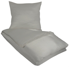Enfärgat sänglinne - Grått påslakanset - 100% silke - Butterfly Silk sänglinned