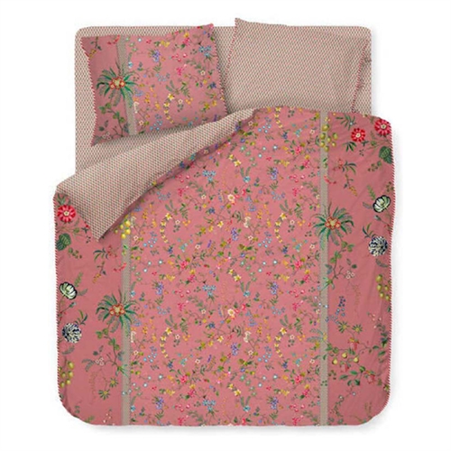 Blommiga sängkläder - 140x200 cm - Petites fleurs pink - 2 i 1 bäddset - 100% bomull - Pip Studio sängkläder