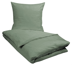 Jacquard vävda sängkläder - 140x200 cm - Check green - 100% bomullssatin