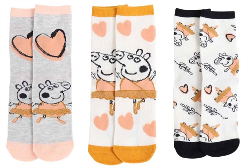 Greta Gris - 3-pack - Stl 28-30 - Barnstrumpor