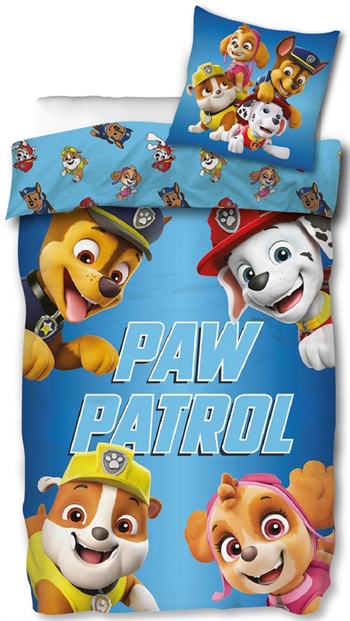 Påslakanset - Paw Patrol - 2-i-1 - 100% bomull - 150x210 cm