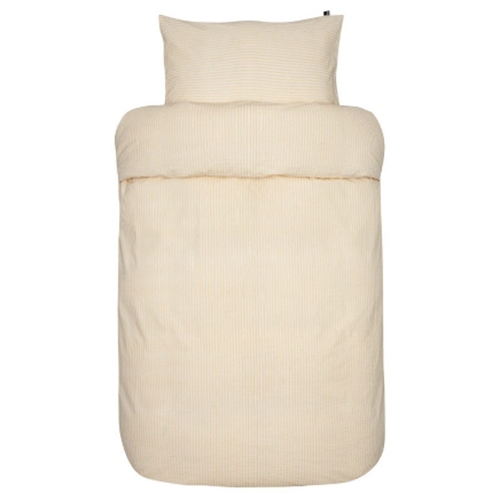 Sängkläder 200x220 cm - Slumre gul - sängkläder i bäckebölja - 100% bomull - Høie dubbelt påslakan