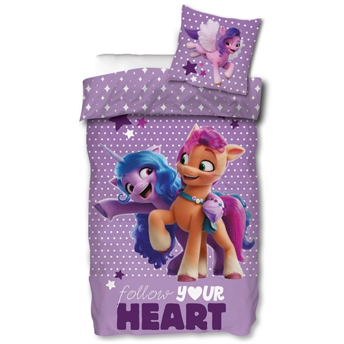 My Little Pony sängkläder - 150x210 cm - Följ ditt hjärta - 2 i 1 design - Bäddset i 100% bomull