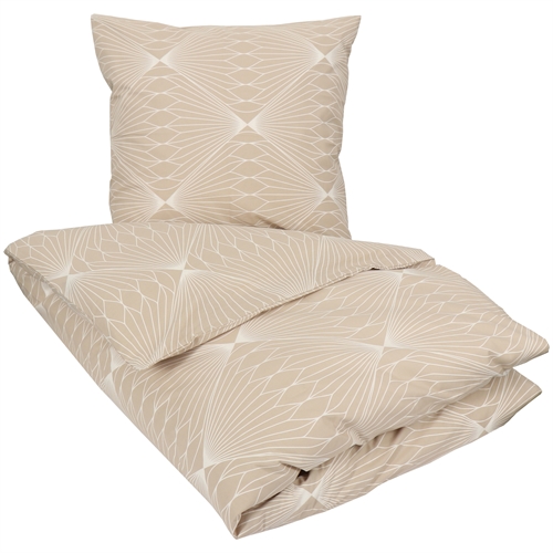 Sängkläder 150x210 cm - Diamond sand - Sänglinne i 100% bomull - Borg Living bäddset