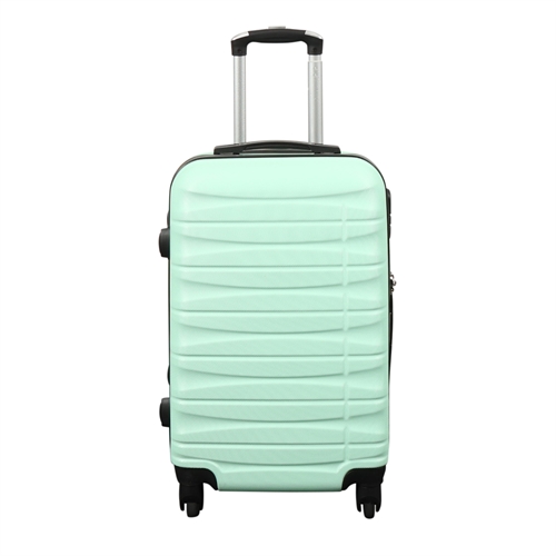 Kabinväska - Hardcase lättvikt resväska - Pastellgrön resväska i handbagagestorlek erbjudande
