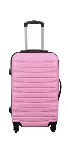 Liten kabinväska - rosa - hård ABS/polycarbonat