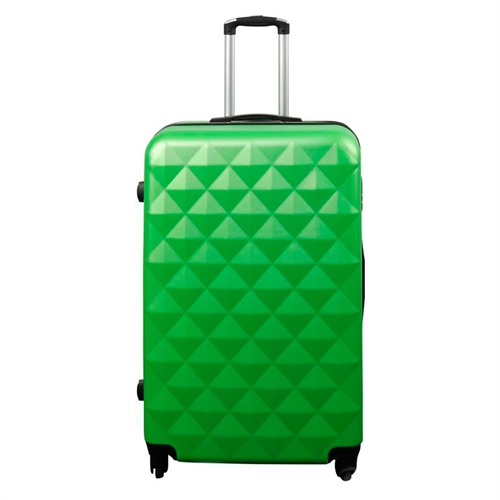 Stor resväska - Diamantgrön - Hardcase resväska - Billig smart resväska