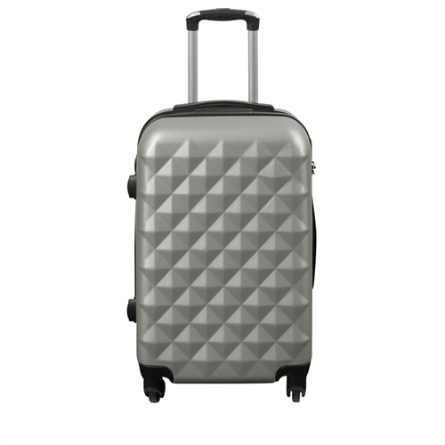 Resväska i handbagagestorlek - hardcase lättvikt resväska - storlek liten - diamantgrå
