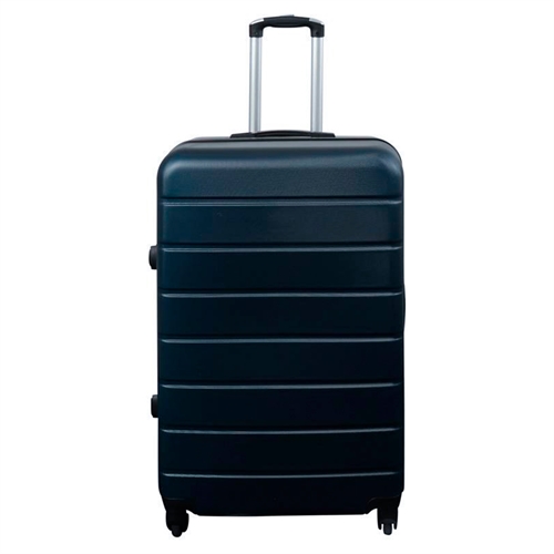 Stor resväska - Mörkblå - Hardcase resväska - Storlek Large - Lättviktsresväska med 4 hjul