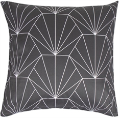 Örngott - Hexagon grå - 60x63 cm - 100% bomullssatin