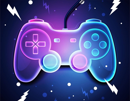 Barnfilt - Gamermotiv - 100x140 cm - Mjuk och härlig fleecefilt - Borg Living