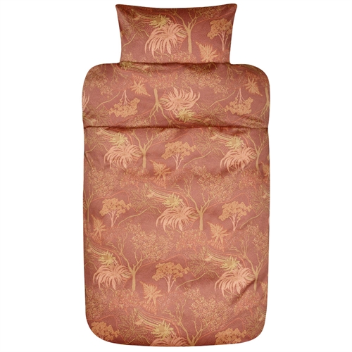 Høie sängkläder - 140x200 cm - Margrethe Terracotta - sängkläder i 100% bomullssatin
