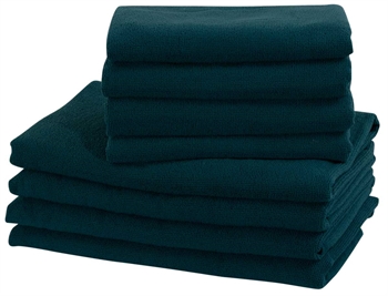 Microfiber handdukar - 8 st. - Grön - Lätta handdukar - Borg Living