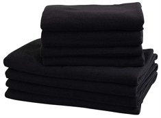 Microfiber handdukar - 8 st. - Mörkgrå - Lätta handdukar - Borg Living