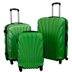 Resväska - Mussla grön - Praktisk hardcase-resväska