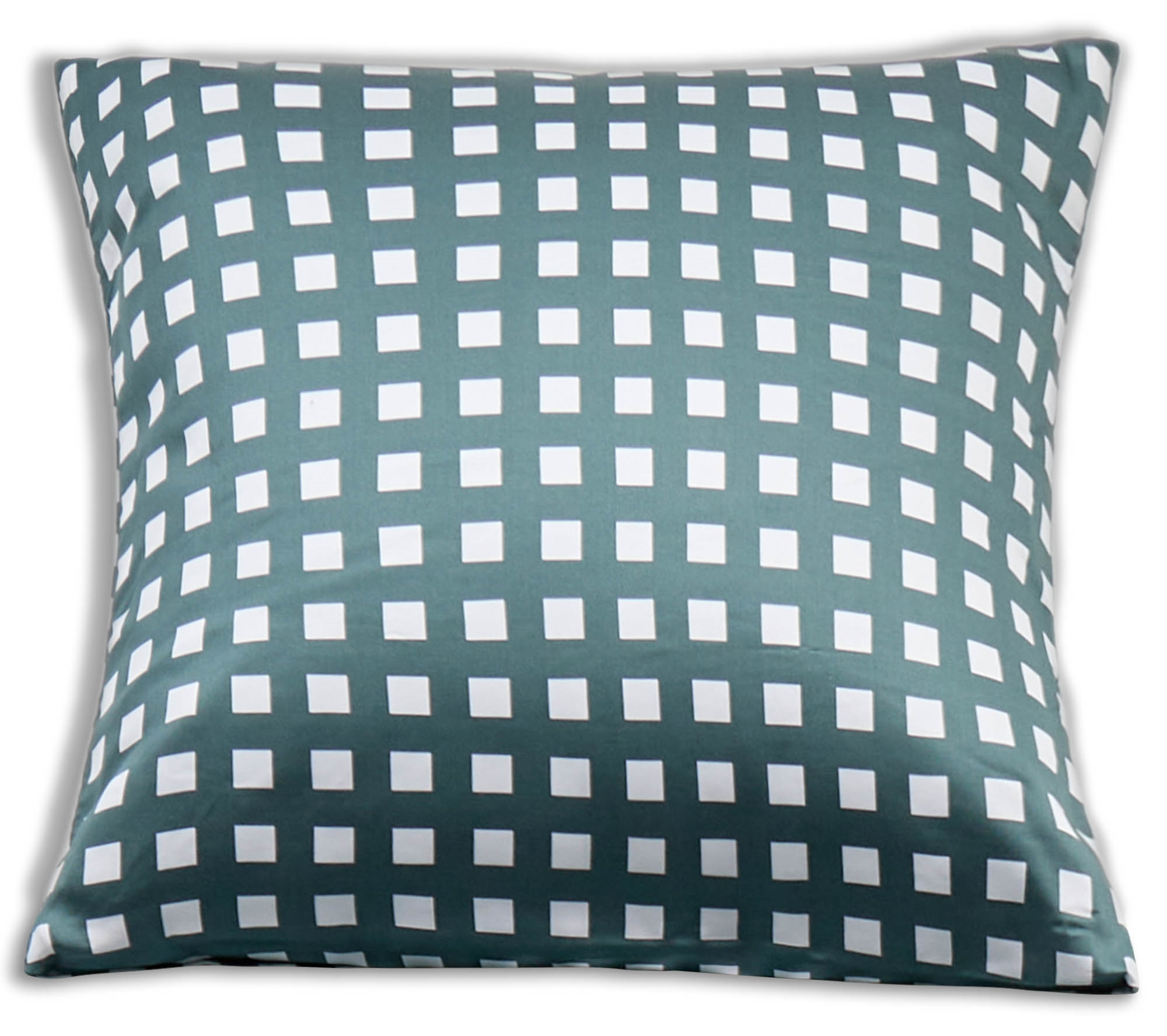 Bambu örngott 60x63 cm - 100% bambu - grönrutigt