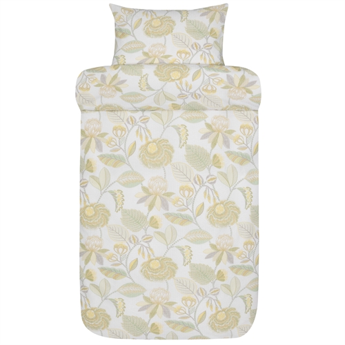 Vävt kreppsängkläder - Ljusgrönt sängset i 100% mjuk bomull - 140x200 cm - Kreppsängkläder - Ingela - Høie Of Scandinavia