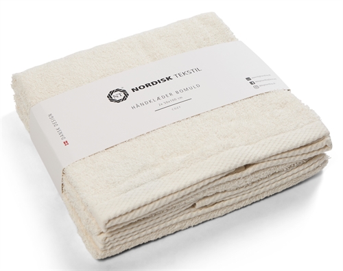 Bomullshanddukar - 100% bomull - 2-pack - Natur