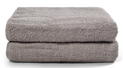 Handdukar - 2 st. 50x100 cm - Ljusgrå - 100% bomull - Handdukspaket från nordisk tekstil