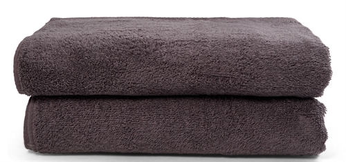 Handdukar - 2 st. 50x100 cm - Mörkgrå - 100% Bomull - Handdukspaket från nordisk tekstil