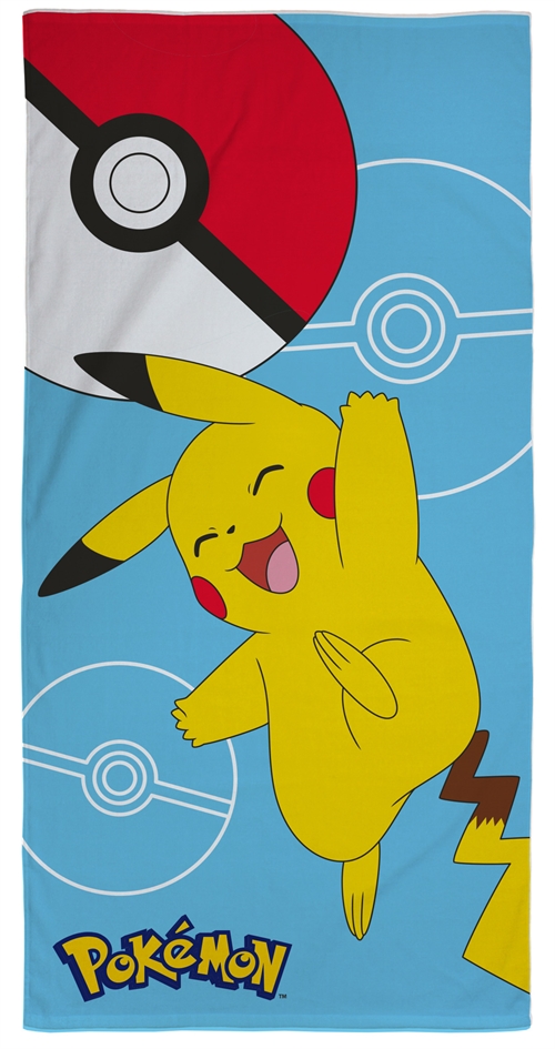 Pikachu handduk - 70x140 cm - 100% bomull - Mjuk badhandduk med Pikachu från Pokémon