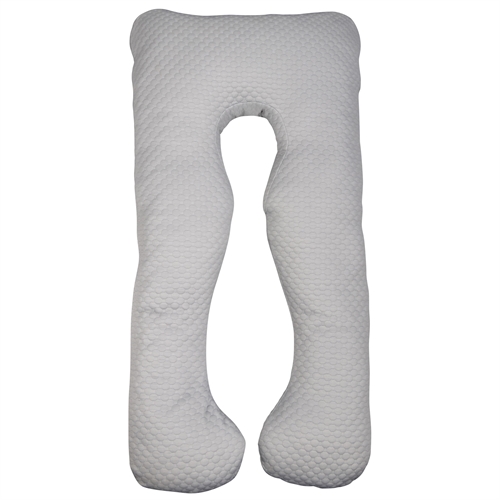 Gravidkudde i mjuk velour - U-formad - Kroppskudde med mjukt velouröverdrag - Nordstrand Home