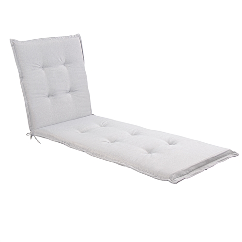 Lyxdyna för solsäng - Grå dyna med lyxig komfort - Nordstrand Home dyna för solsäng