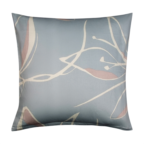 Extra mjukt örngott 60x63 cm - 100% bomullssatin - Blommigt grönt örngott - 300 TC örngott från By Borg