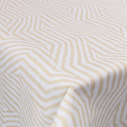 Textil vaxduk med akrylbeläggning - Stripes grey - 140 cm bred - På metervara