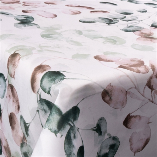 Textil vaxduk med akrylbeläggning - 30 meter på rulle - Blue Floral Branches - 140 cm bred textilduk