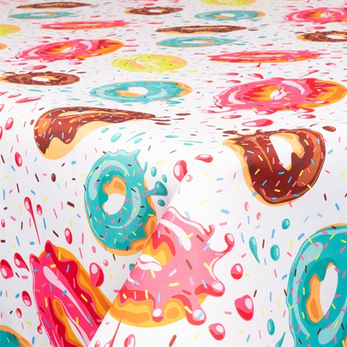 Textilvaxduk - 140 cm bred - På metervara - Sprinkle Donuts - Vaxduk med akrylbeläggning